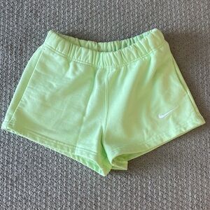 Nike Lime Green Sweat Shorts